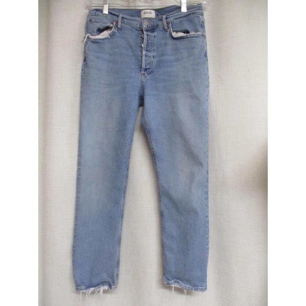 Agolde Blue Jeans Button Fly
